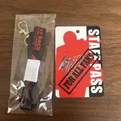 矢沢永吉 STAY ROCK キーホルダー＆スタッフパス風カード