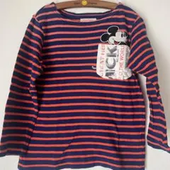 美品デニム＆ダンガリーミッキーマウスカットソー130