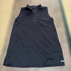prince 黒 テニスノースリーブシャツのサムネイル