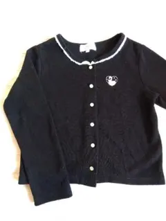 motherways　マザウェイズ　ニットカーディガン　長袖　黒　130