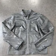 MFLJ011PN、Lサイズ、パンチングレザージャケット アウトレット品》パンチングレザージャケット、Mサイズ、MFLJ011PN
