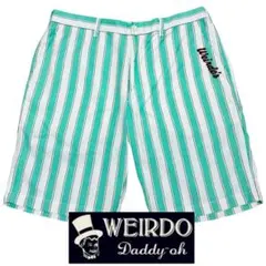良品 WEIRDO WINDY’S ウィアード ショートパンツ ストライプ 刺繍のサムネイル