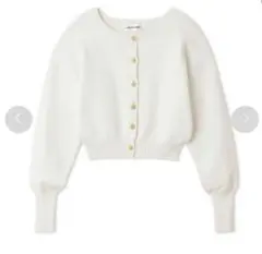 ニットカーディガン 柄