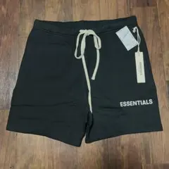 Fog essentials ハーフパンツショートパンツ　ロゴ ブラック裏起毛