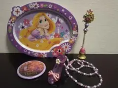 ラプンツェル お皿 コンパクトミラー ネックレス ボールペン