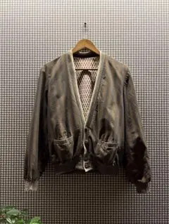 60s reversible cardigan blouson