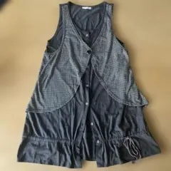 Drea my minx グレー ベスト ジレ　L