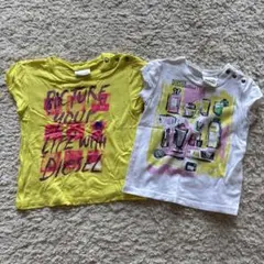 ディーゼルDIESEL 白Tシャツ女児　9m(80㎝)2枚セットのサムネイル