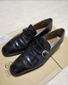 Salvatore Ferragamo ブラック モンクストラップシューズ　中古