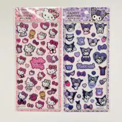 【新品未使用】 サンリオ ハローキティ クロミ キャンディグリッターシール