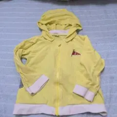 La Chiave フード付きイエロートレーナー 100