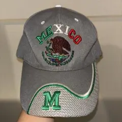 MEXICO 刺繍 ベースボールキャップ グレー 帽子