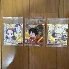 ワンピース大海賊ウエハースシールLOG.9 25th ルフィ、ロビン、ウソップ