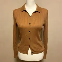 襟付きカーディガン ニット