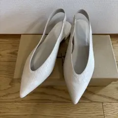 LE TALON ポインテッドUカットスリングバック24.5センチ