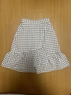 nice claup スカート　レディース　チェック プリーツ ひざ丈　フレア