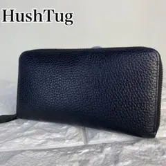 【美品】ハッシュタグ　長財布　ラウンドファスナー　ブラック　黒　レザー