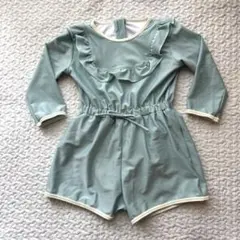 green label relaxing フリル付き長袖水着 100cm