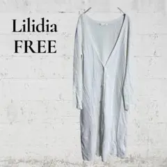 【Lilidia リリディア】【F】ロングカーディガン　コットン　ゆったり　長袖のサムネイル