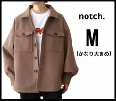 notch. ノッチ　ジャケット　ビッグサイズ　ダークブラウン　M