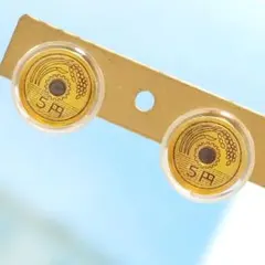 五円玉 イヤリング 五円 ご縁 コイン シリコンカバー ハンドメイド