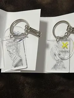 ハンターハンター クリアベースキーホルダー クラピカ レオリオ