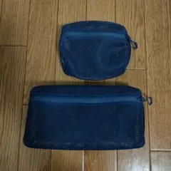 無印良品 立体メッシュケースS・M2個セット ネイビー