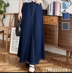 moment+ デニム ロングスカートのサムネイル