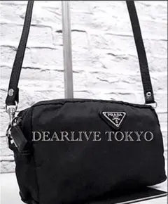 美品◆ PRADA プラダ 男女可 ナイロン ショルダー カメラ バッグ ポーチ