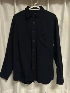UNIQLO ネイビー 長袖ネルシャツ M