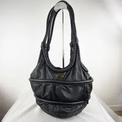 希少 DIESEL レザーワンショルダーバッグ アーカイブ 黒　y2k