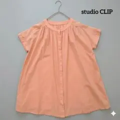 studio CLIP スタディオクリップ 半袖コットンブラウス F