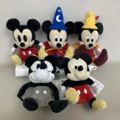 【新品】ミッキーマウス 限定ぬいぐるみセット(プチフィギュア付)