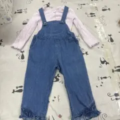 GAPトップス　aprèslescoursデニムオーバーオール 110cm