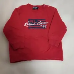 美品 Ralph Lauren 赤 トレーナー ラルフローレン 90cm