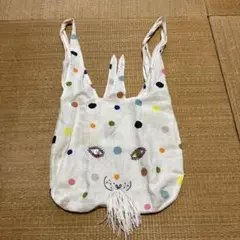 ミナペルホネン　ウサバッグ　キャンディ　カラフル　白