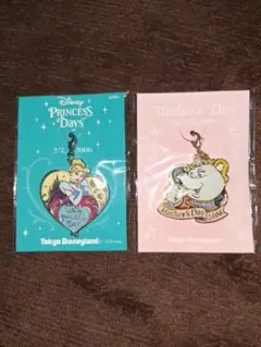 東京ディズニーランド 2006年プリンセスデイズ チャーム2点