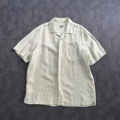 00s BREAKWATER linen open collar shirt