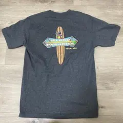 サーフ系　アイランドパラダイス Tシャツ ダークグレー