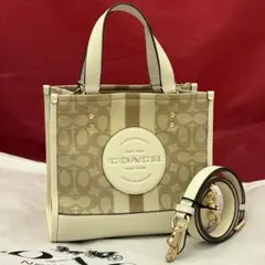 未使用！coach☆デンプシー キャリーオール トートバッグ2way！
