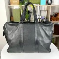 美品 MONTBLANC シボ革 レザー ビジネスバッグ ブラックのサムネイル