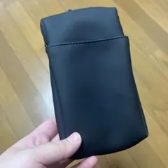 自由に組み合わせられる収納ケース・長方形・縦型　黒　スマホショルダー　ポーチ
