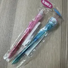 ご当地キティ　フラワーボールペン　夏期限定品　山口限定　セット