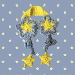 星のイヤーマフ Lemon soda chan ハンドメイド 編み物のサムネイル