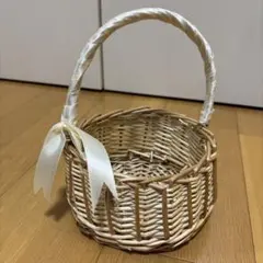 籐製リングピロー用バスケット