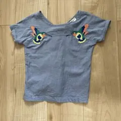 シリリュス　トップス　100cm Tシャツ　刺繍　鳥柄のサムネイル