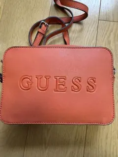 GUESS オレンジ ショルダーバッグ