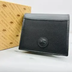 【新品同様】HUNTING WORLD 二つ折り財布 ブラック 箱付のサムネイル