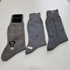 【新品】メンズ　靴下　バーバリー他　3点セット