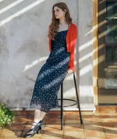 【美品】31 Sons de mode ニットカーデセットキャミワンピース
